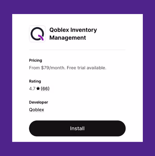 qoblex inventory management