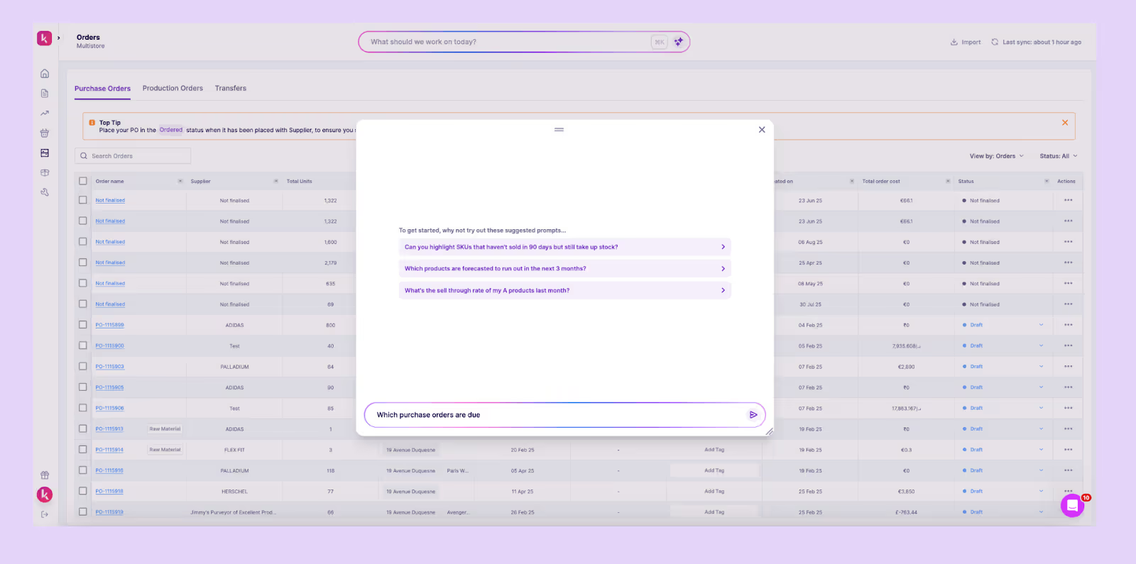 prediko order dashboard