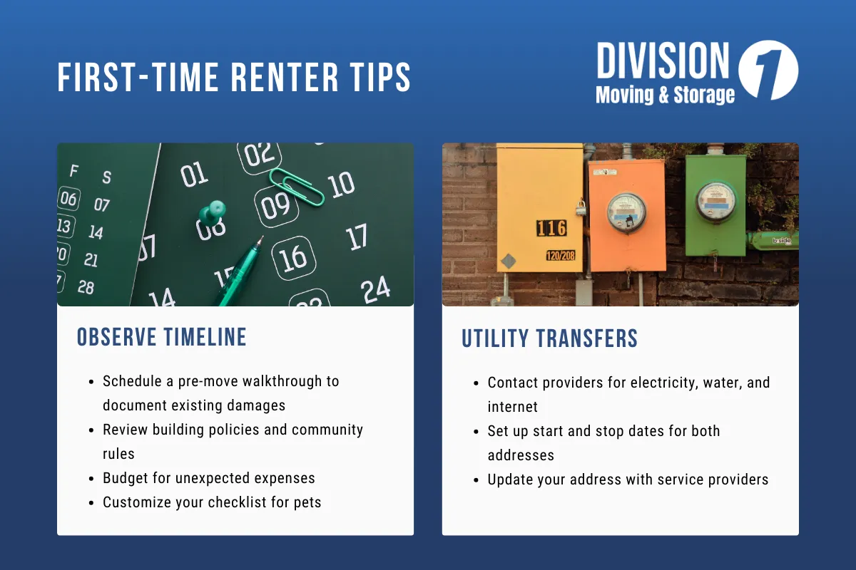 Additional Moving Tips for First-Time Renters