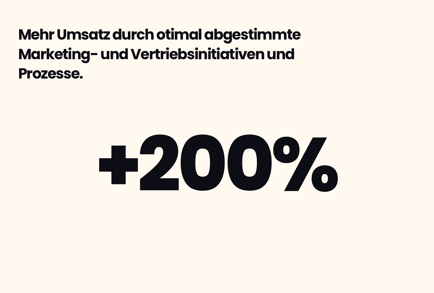 200% mehr Umsatz bei optimal abgestimmten Initiativen und Prozessen zwischen Marketing & Vertrieb