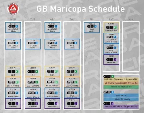 Weekly Class Schedule