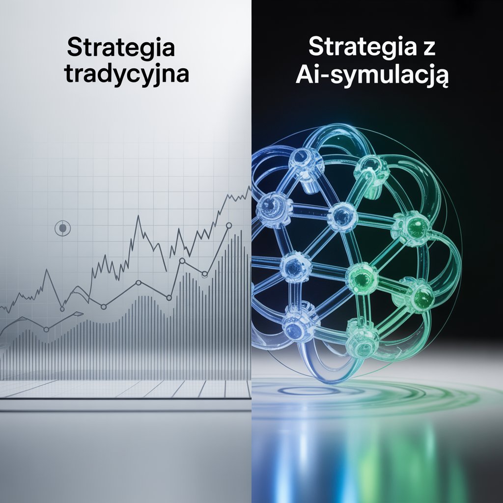 Strategia tradycyjna vs. strategia z AI-symulacją