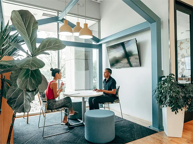 Modern office meeting room for small business web design consultations in NJ
