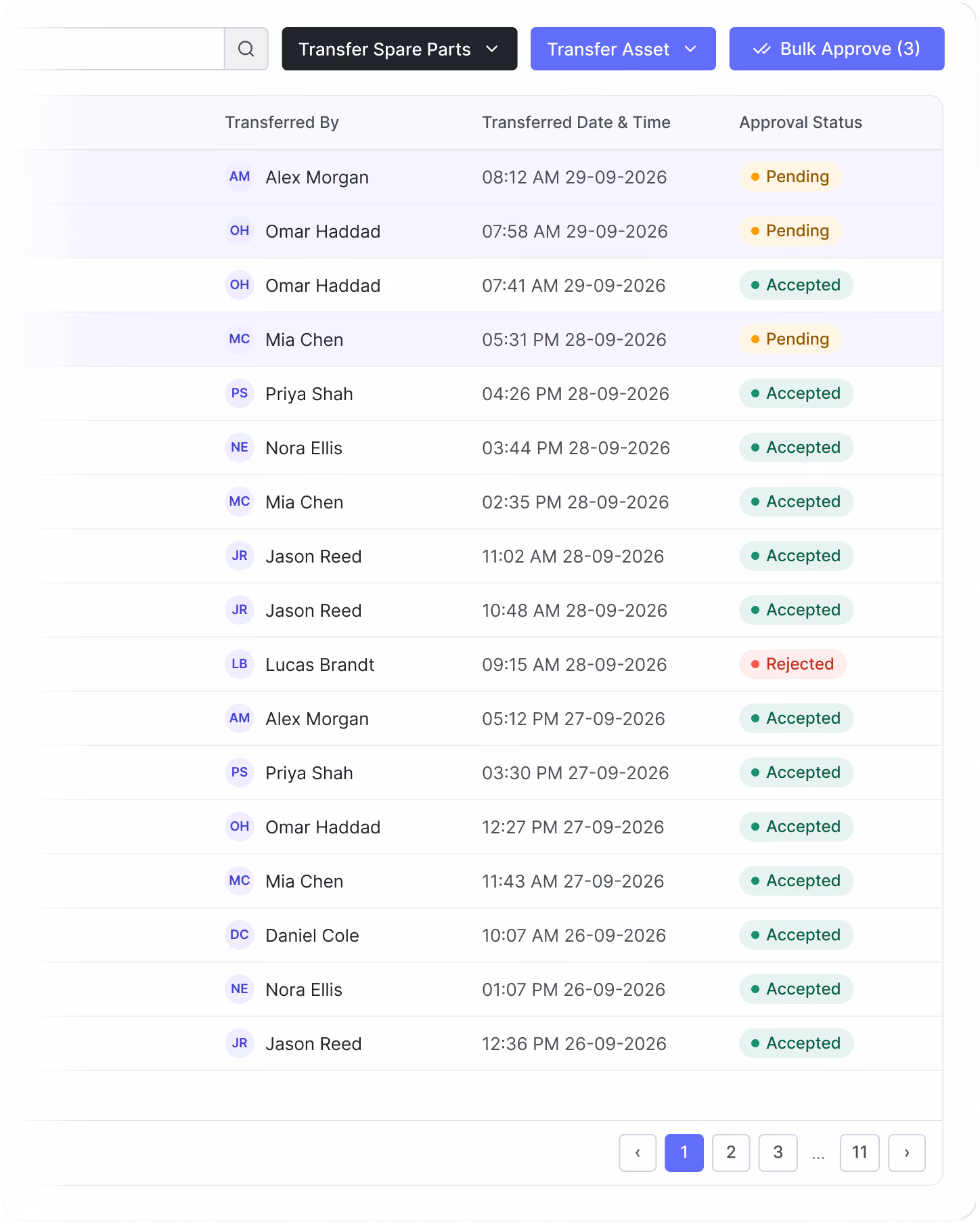 Setting up a preventive maintenance plan in FieldEx with time and meter-based triggers