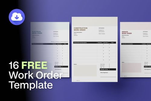 16 Free Work Order Templates - FieldEx