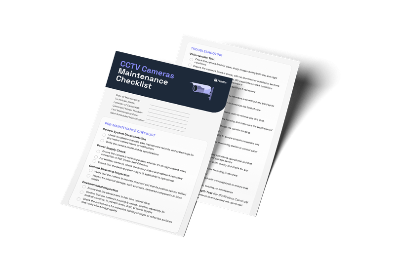CCTV Cameras Maintenance Checklist - 2026