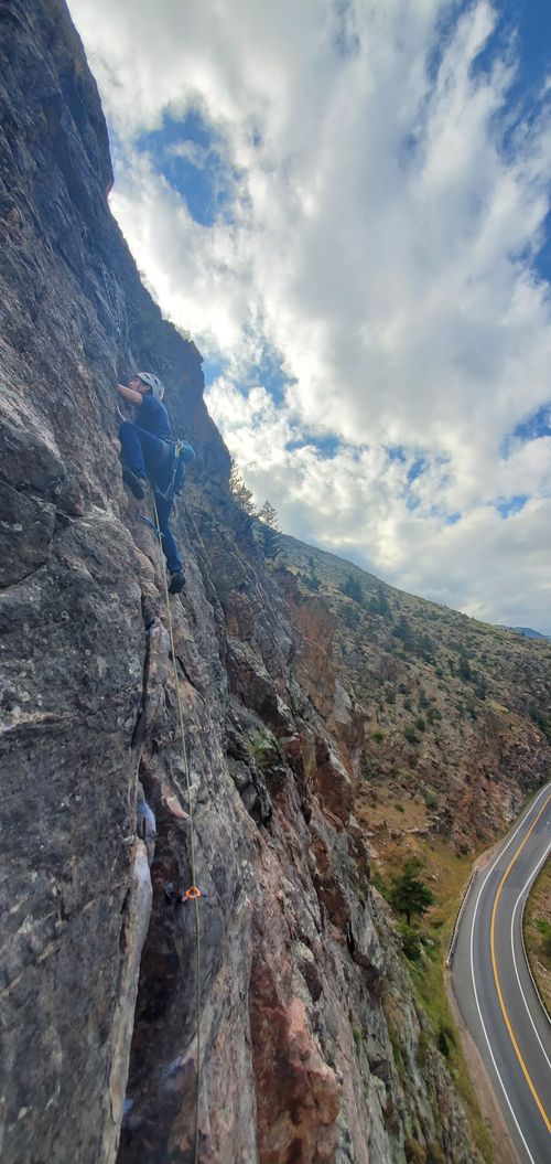 Clear Creek Canyon is one of the more popular locations for rock climbers in the Denver area. Located just outside of Golden, CO. this area offers locals a great post work crag due to its location, short approaches, and the amount of sun it receives especially during the spring-early fall months. This area offers a lot of developed routes for sport climbers and trad climbers alike. Please check out our blog for wall and route recommendations at Clear Creek Canyon.