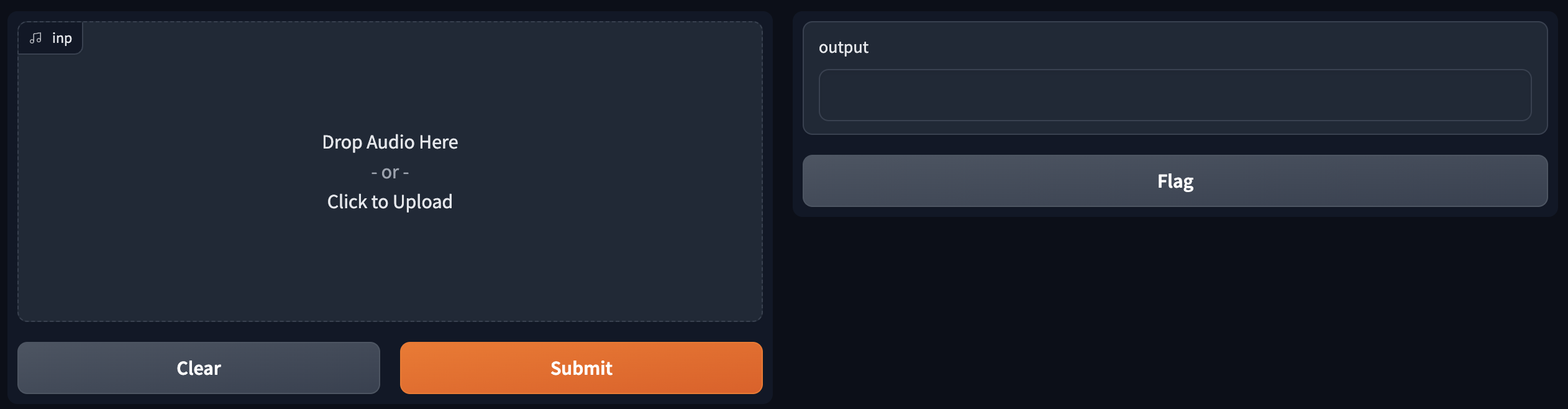 instantiation of Gradio Interface