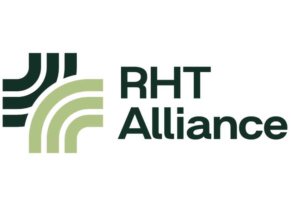 Rural Health Transformation Alliance logo, featuring a cross that is stylized to represent the alliance's focus on both medicine and rural communities
