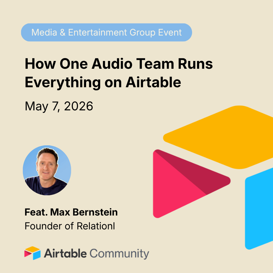 How One Audio Team Runs Everything on Airtable