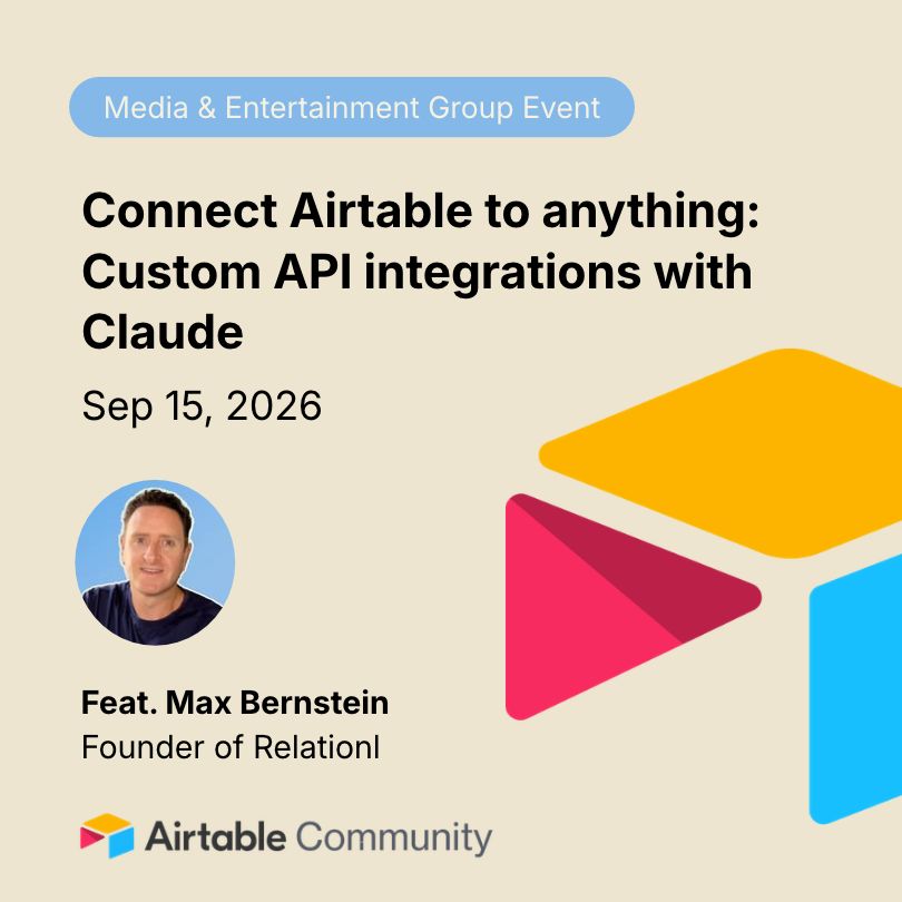 Connect Airtable to anything: Custom API integrations with Claude