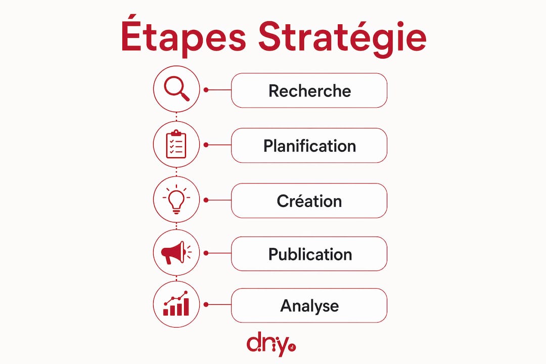 Infographie : les étapes clés pour élaborer une stratégie de contenu efficace à destination des CGP