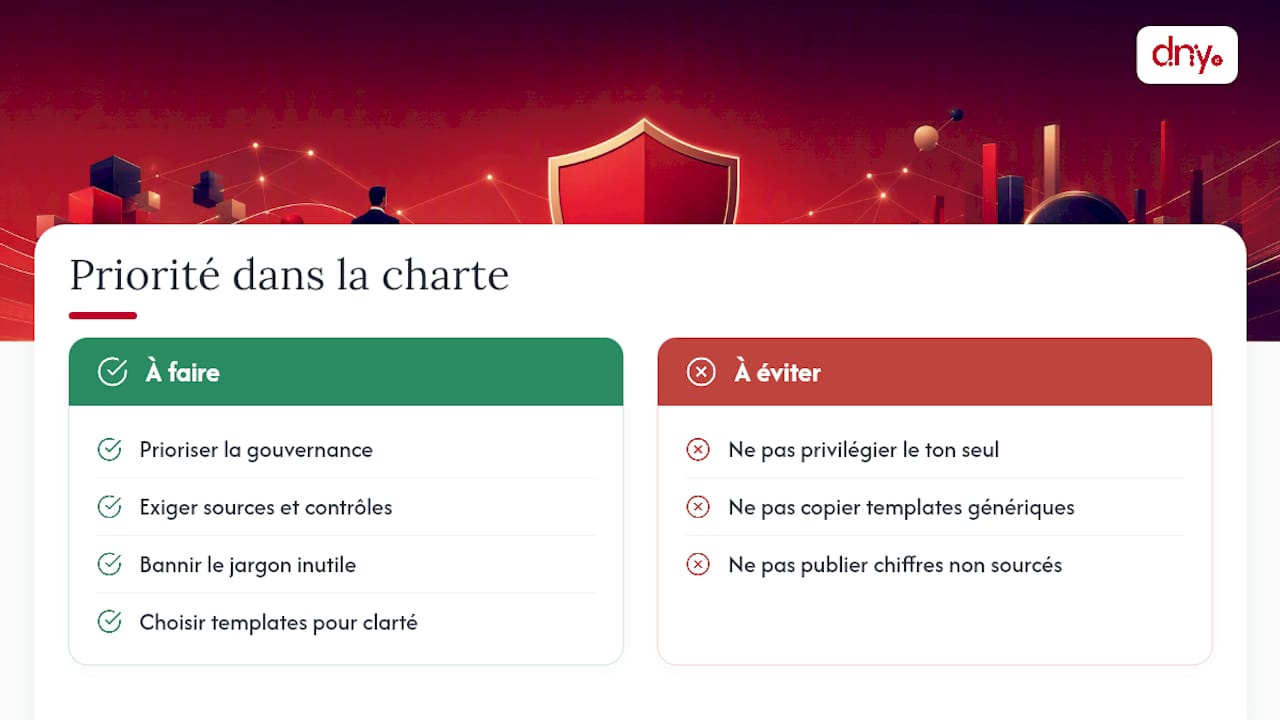 Ce que la plupart des chartes éditoriales oublient — overview diagram