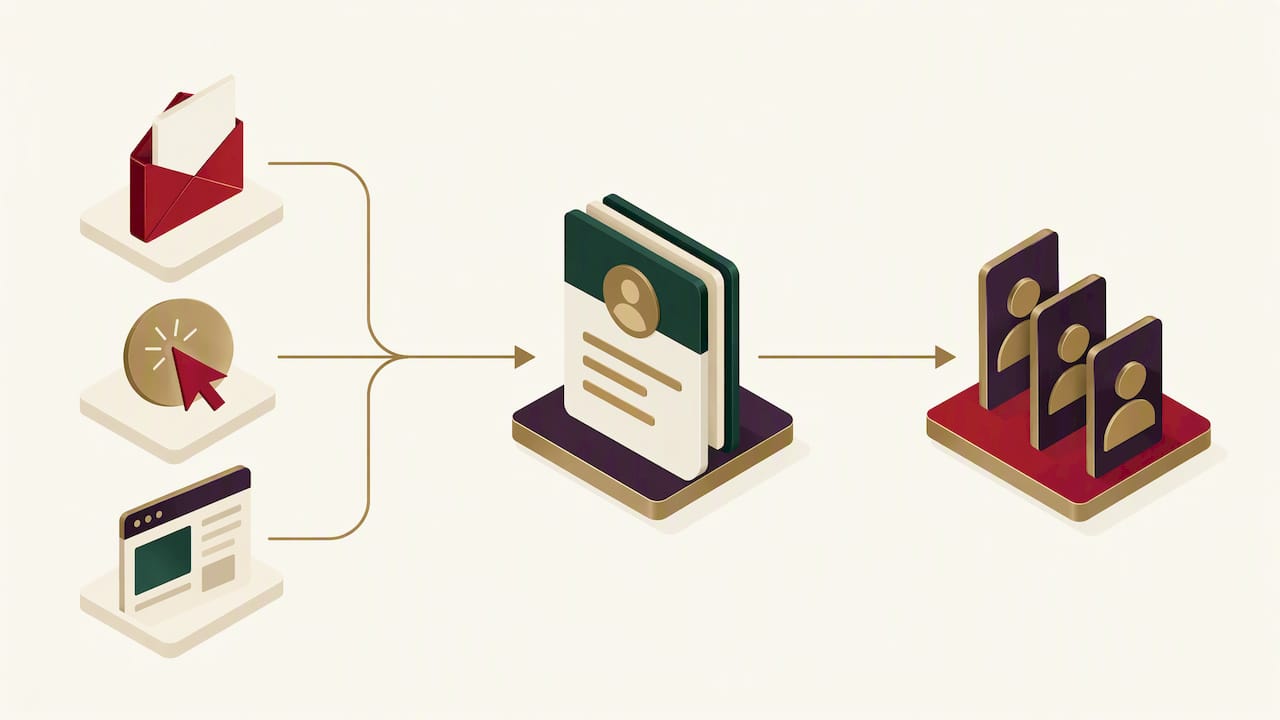 Signaux prospects envoyés vers une fiche CRM