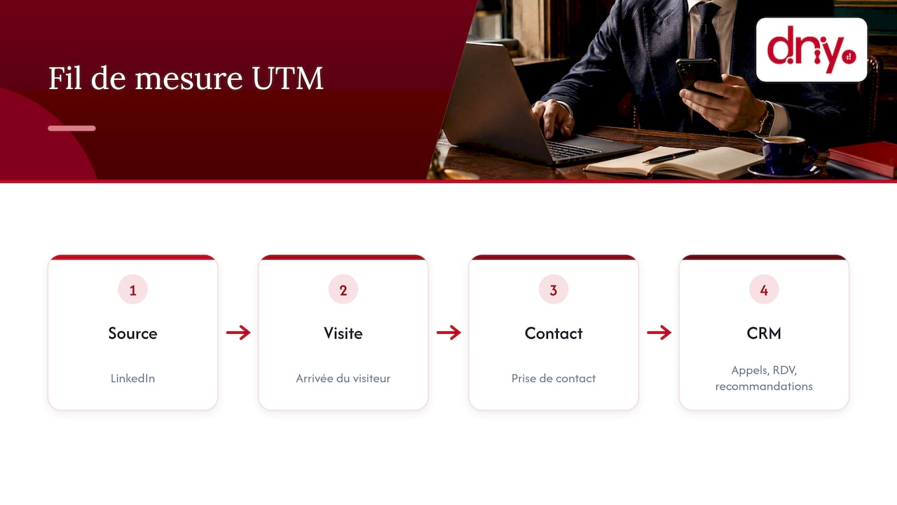 Parcours de la source LinkedIn jusqu’au CRM