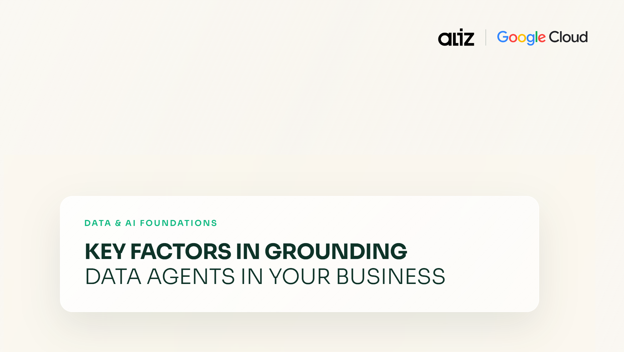 Key Factors in Grounding Data Agents in Your Business