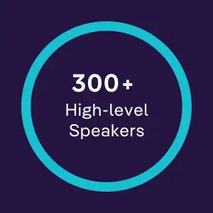 300+ High-level speakers