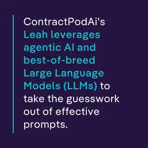 Quote graphic stating Leah's Leah uses agentic AI and top-tier Large Language Models (LLMs) to eliminate the guesswork from prompt creation.