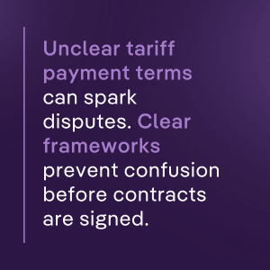 Unclear tariff payment terms create contract disputes, but clear frameworks help procurement teams build tariff-resilient contracts and avoid confusion.