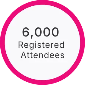 6,000+ Registered Attendees
