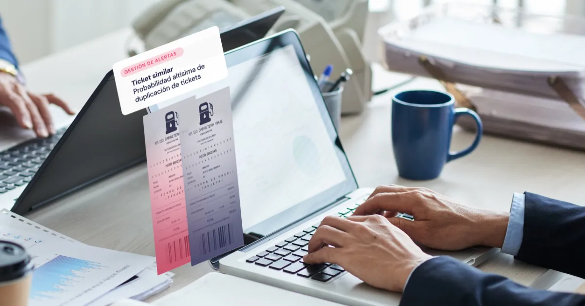 Revisión de tickets con alertas en una auditoría forense de gastos