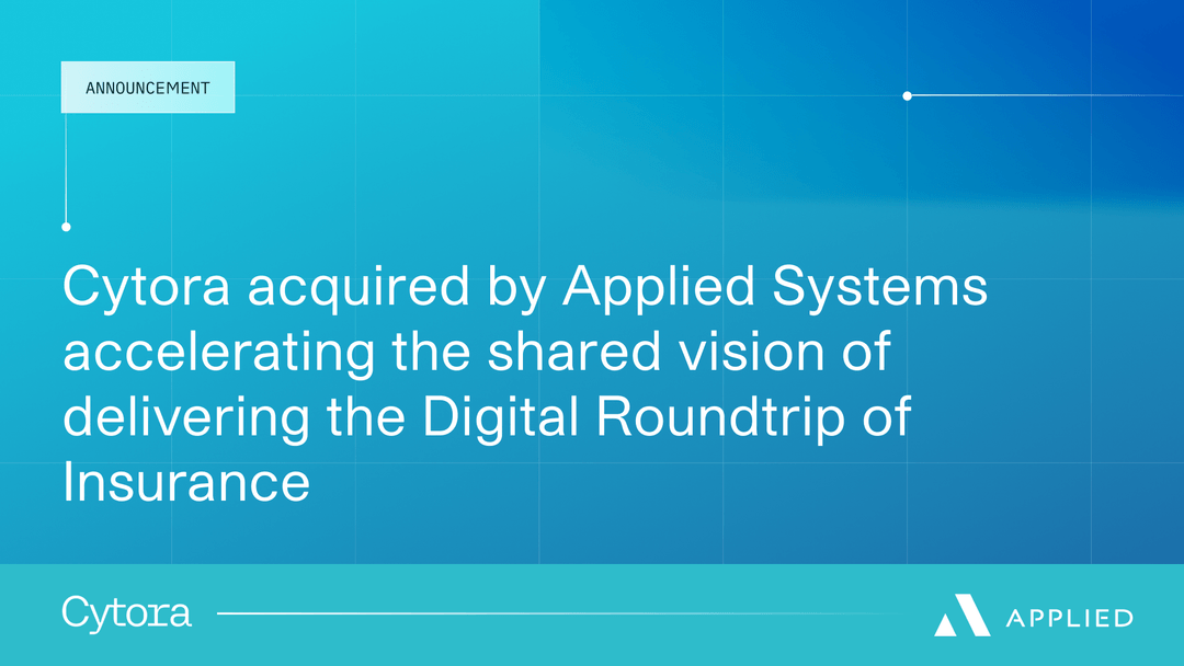 Cytora acquired by Applied Systems accelerating the shared vision of ...