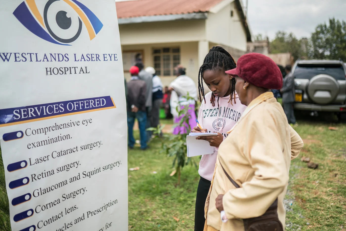 Generations engage at the center.