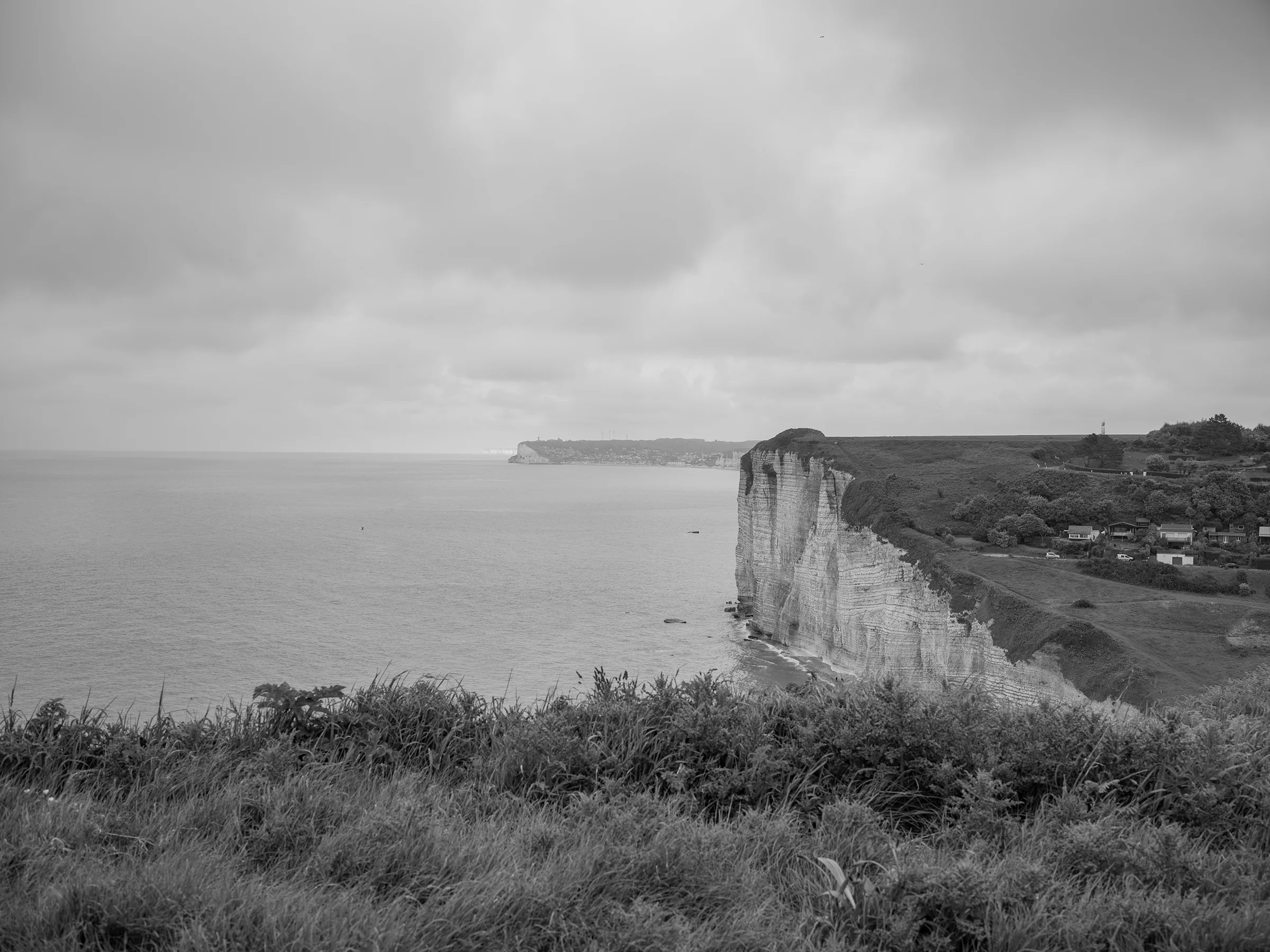 The cliffs and sea near Vattetot-sur-Mer, Normandy.