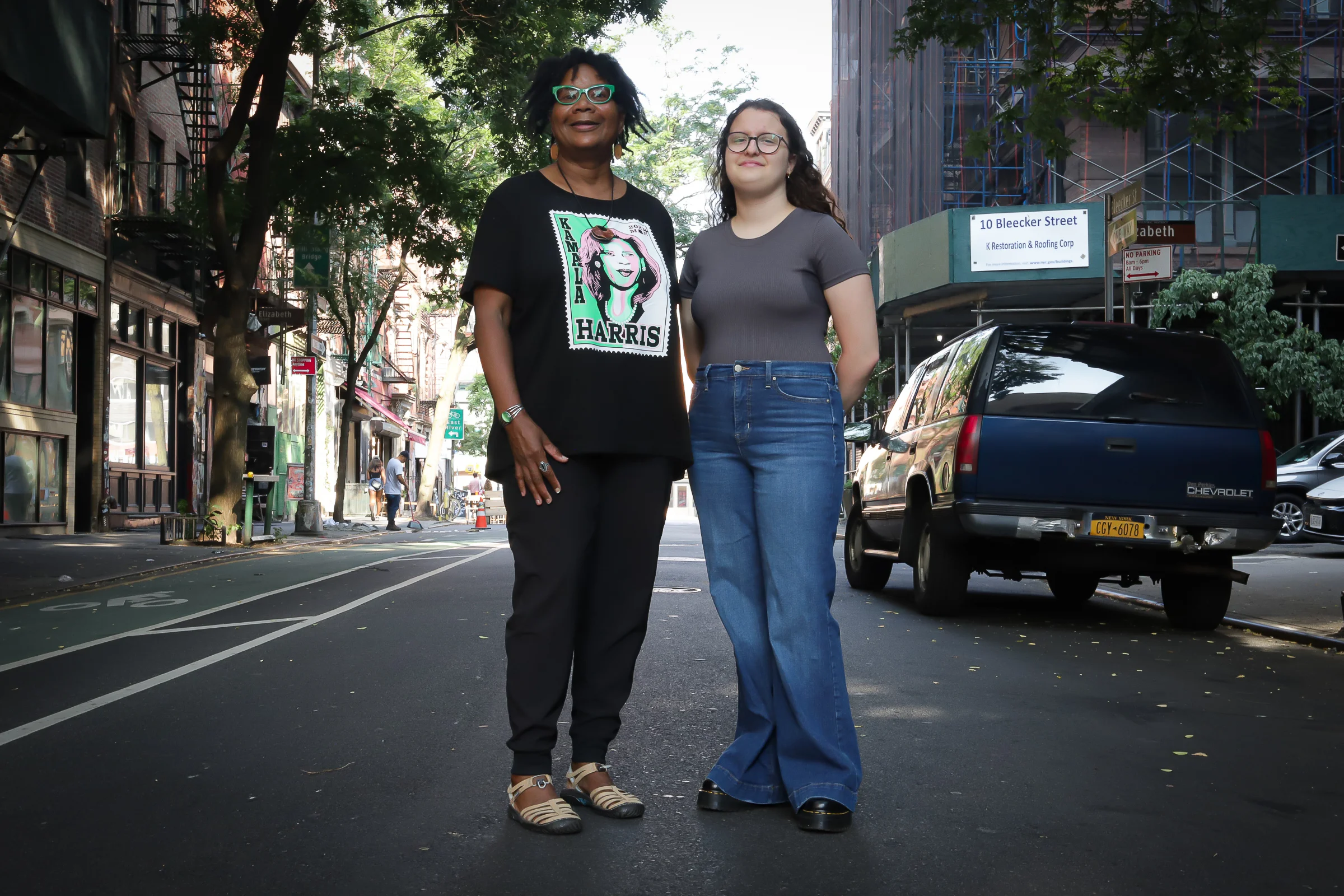 Claudette James and Katherine Karic, participants in New York Theatre Workshop's Mind the Gap program.