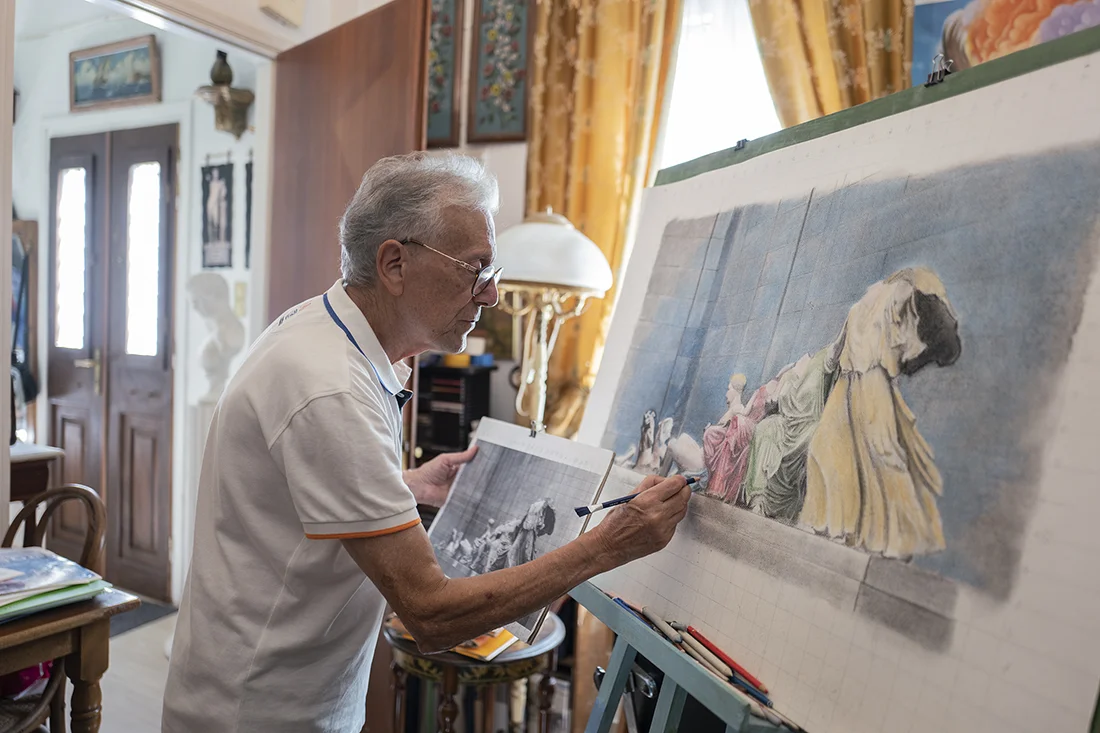 Painting is an inseparable part of my life. Whenever I find free time, I paint.