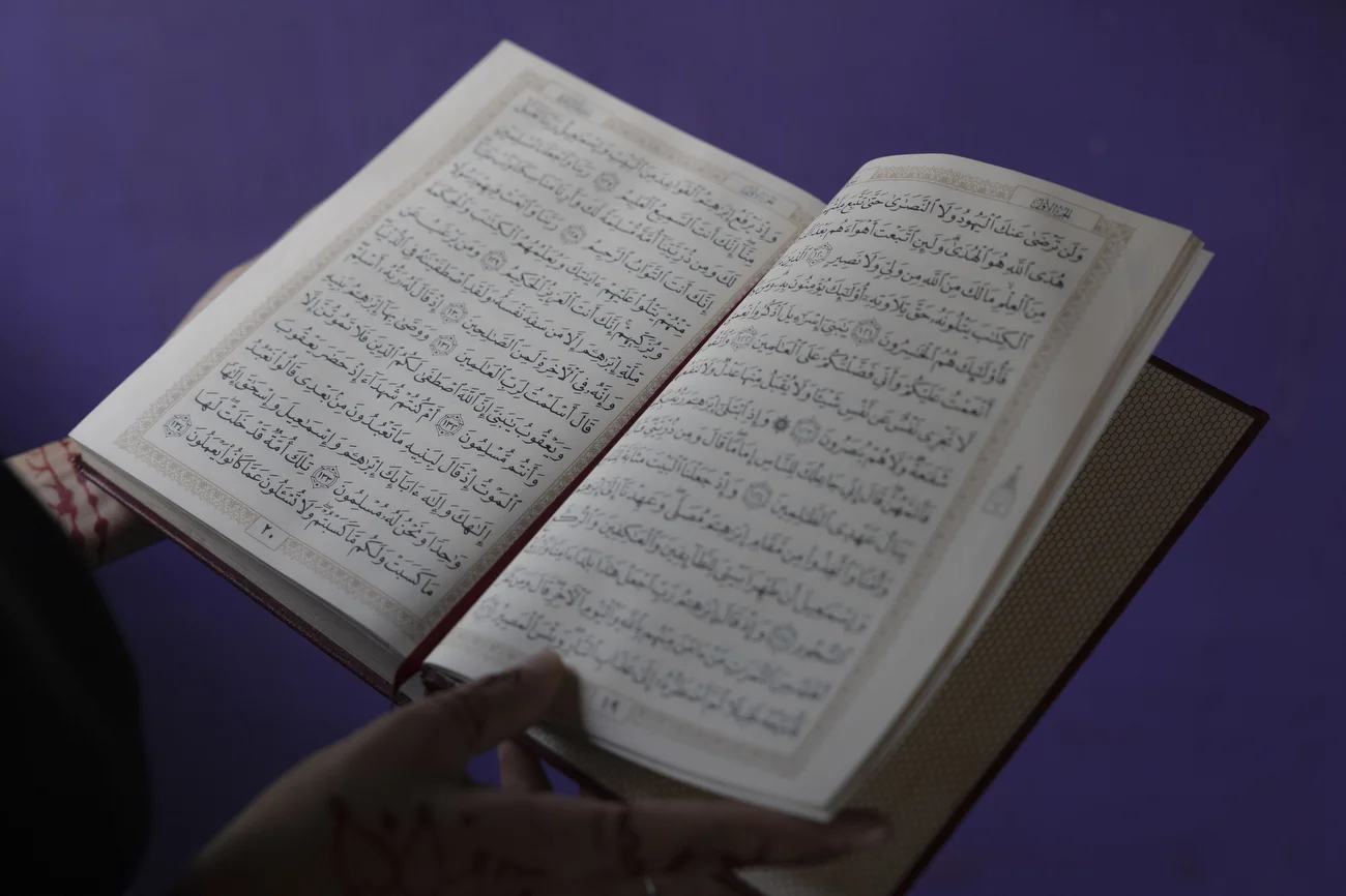A copy of the Koran in the home of NIFIA member Saira Akil, 22, the youngest member of the NIFIA.