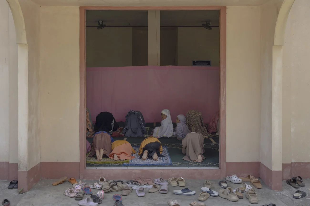 Community members gather for Friday prayers in Mindanao, a region shaped by long-standing conflict and tension.