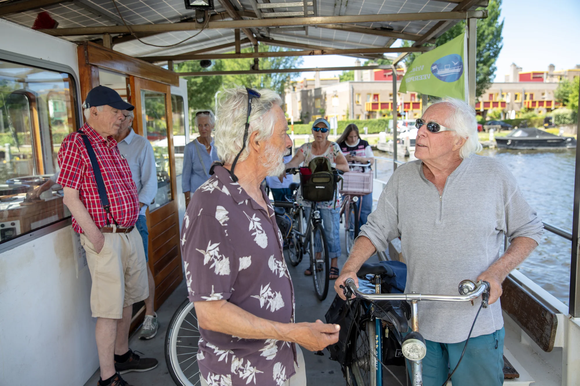 Ton van Schoonhoven, 83, riding his bike home in Haarlem, Netherlands on June 29, 2026.