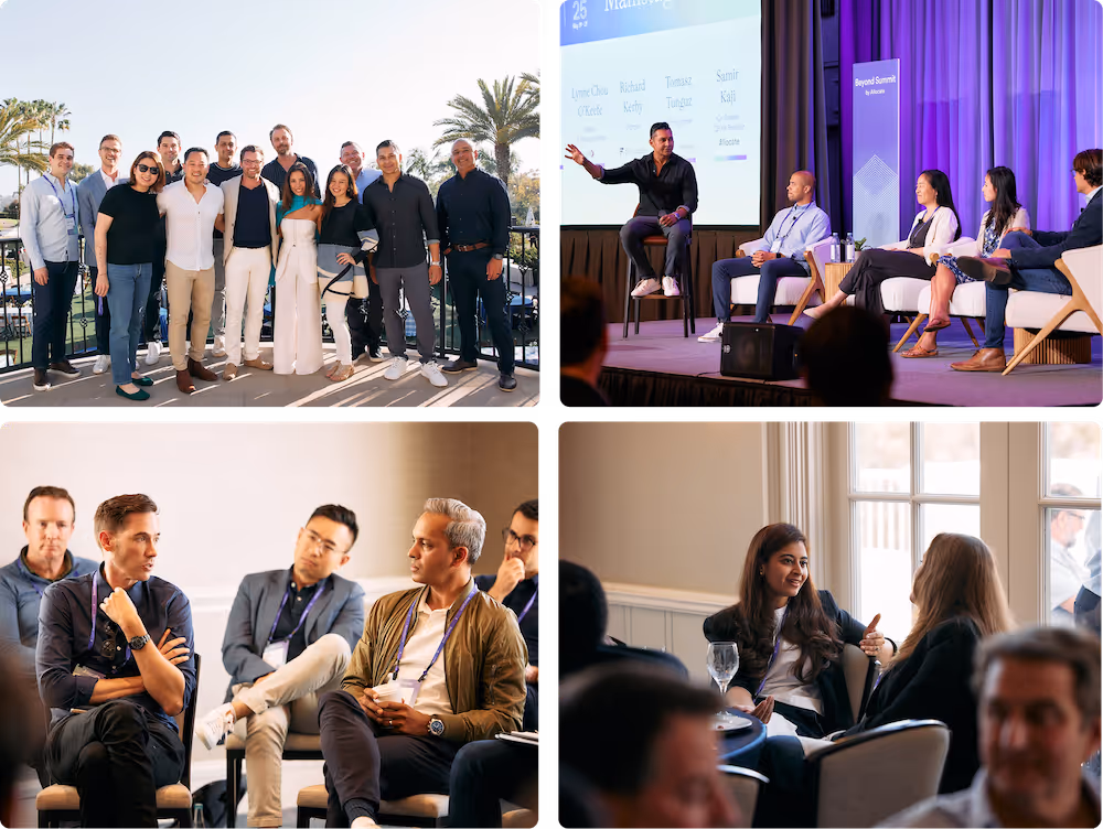 images from the 2023 Allocate Beyond Summit event