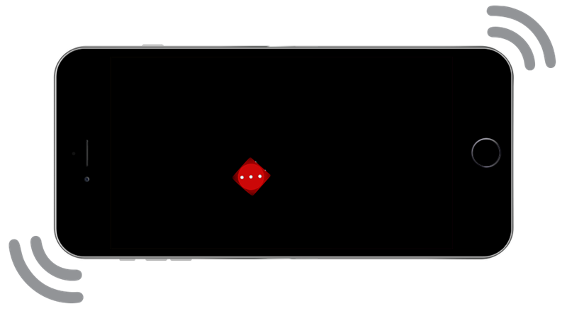2.5.4: The Shake 'em Dice app only triggers the dice to roll if you shake the device. To achieve 2.5.4, the app should implement a 'tap' to roll.