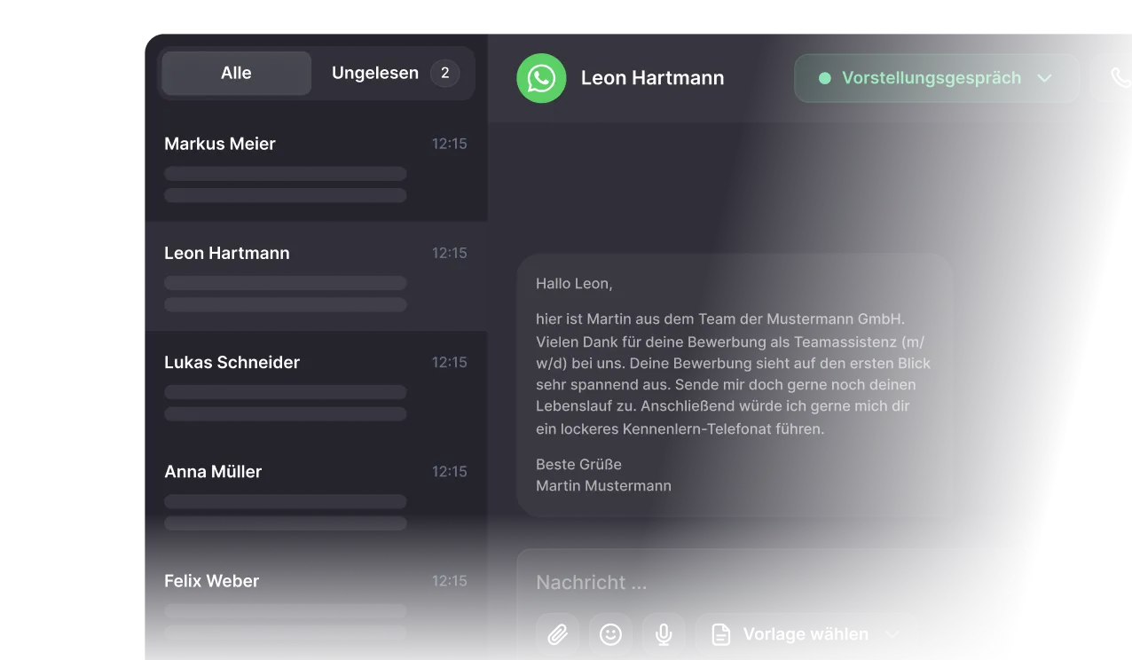 Agentur Chat-Dashboard