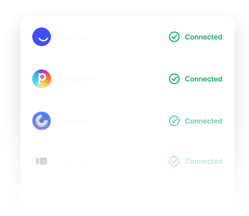 Connected funnel integrations in LeadTable