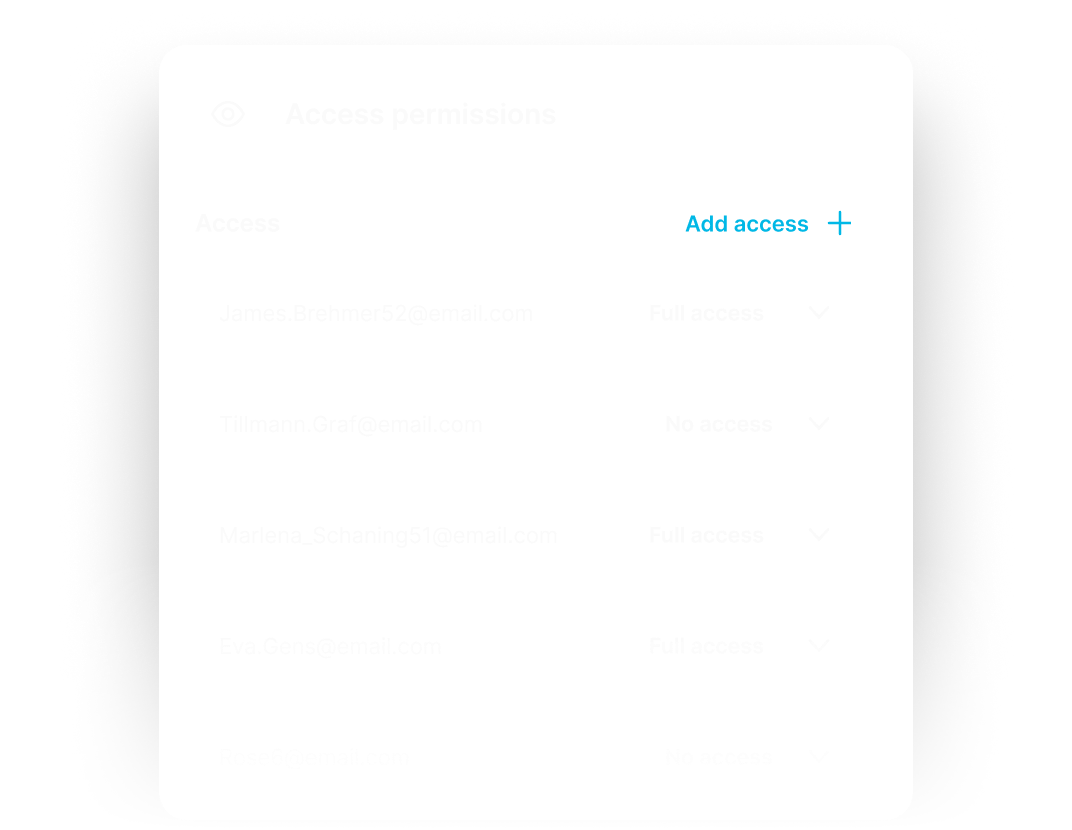 LeadTable access permissions: full or restricted access per team member