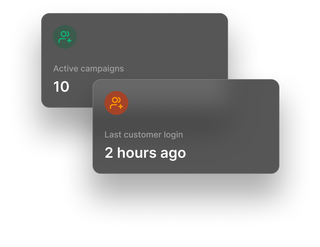 LeadTable client overview with active campaigns and last client login