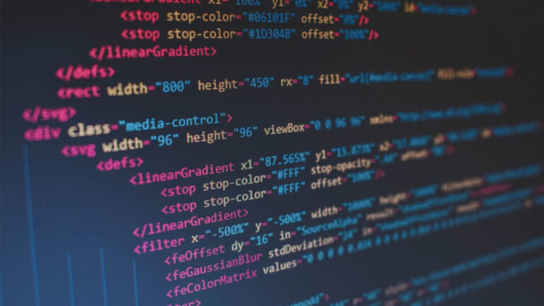codes on a screen