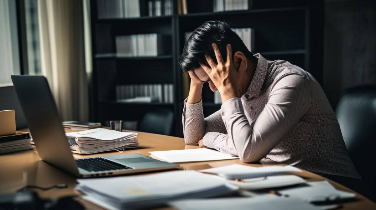 A Filipino business owner in his late forties is seen grappling with the challenge of a lack of staff.