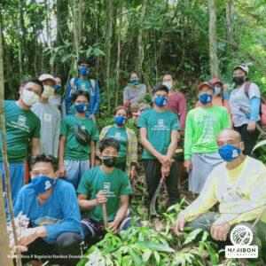 group photo of farmers wearing masks