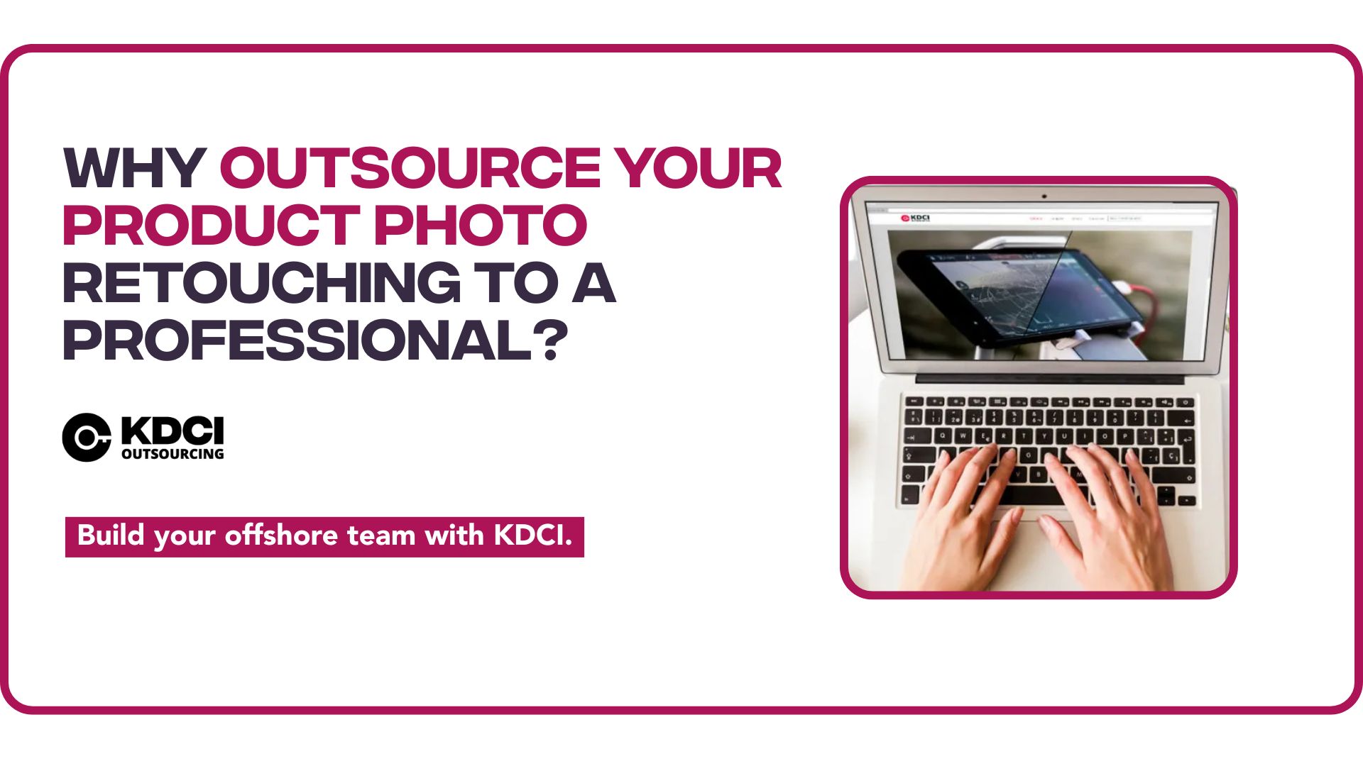 product photo retouching on laptop