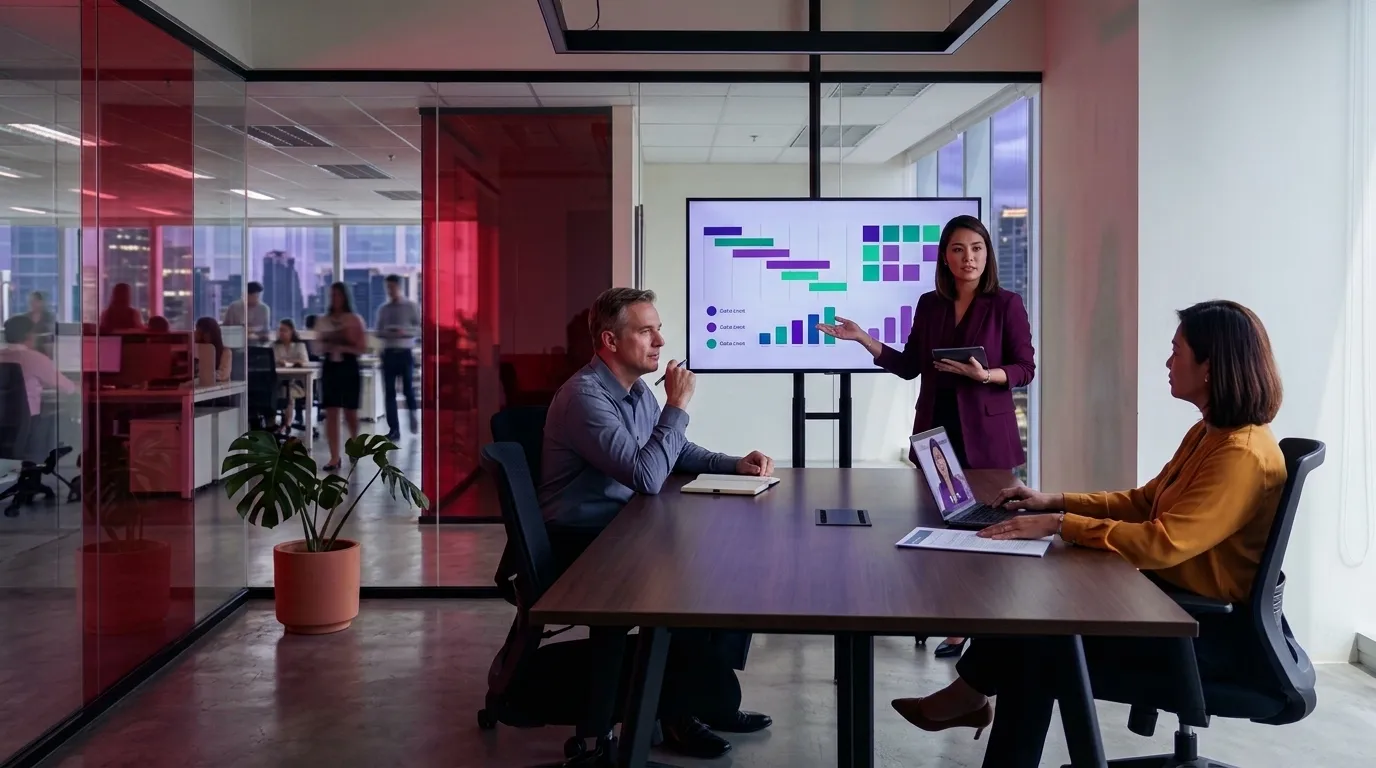 AI consulting services: consultant presents roadmap to CEO and CFO — ai-consulting-services