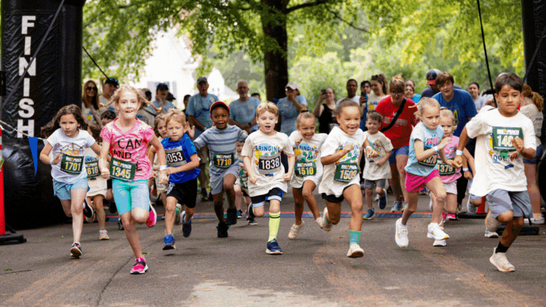 sliding GIF with images from the 2025 family fest