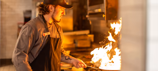 Pack Member Chef cooking up a dish