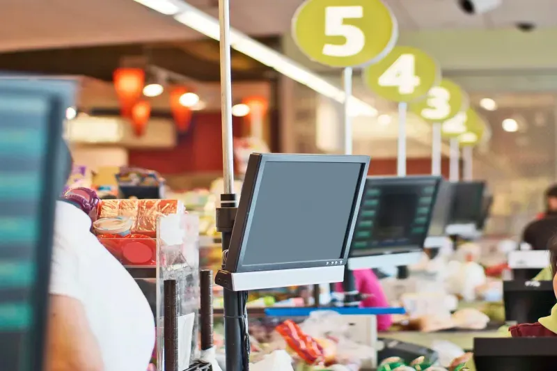 Supermarket checkouts
