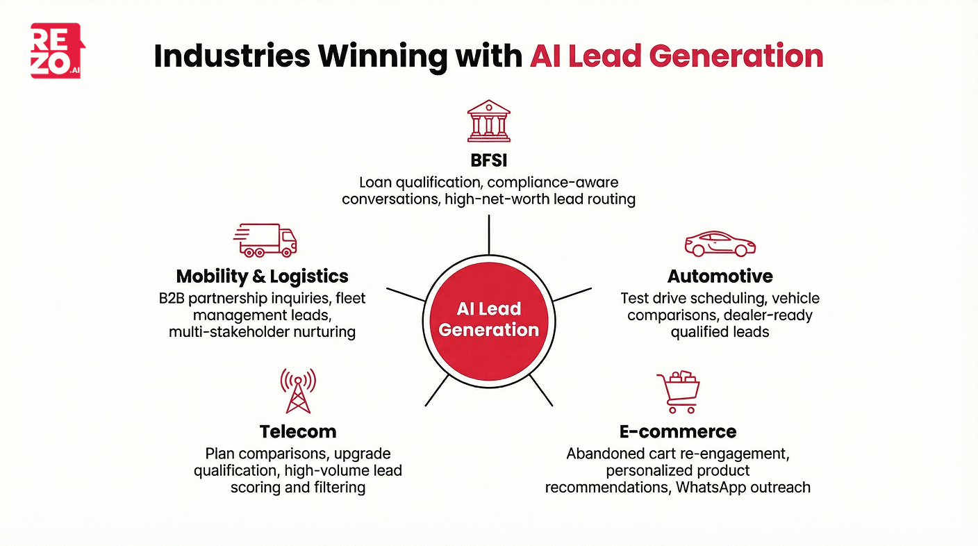 Industries winning with AI Lead Generation