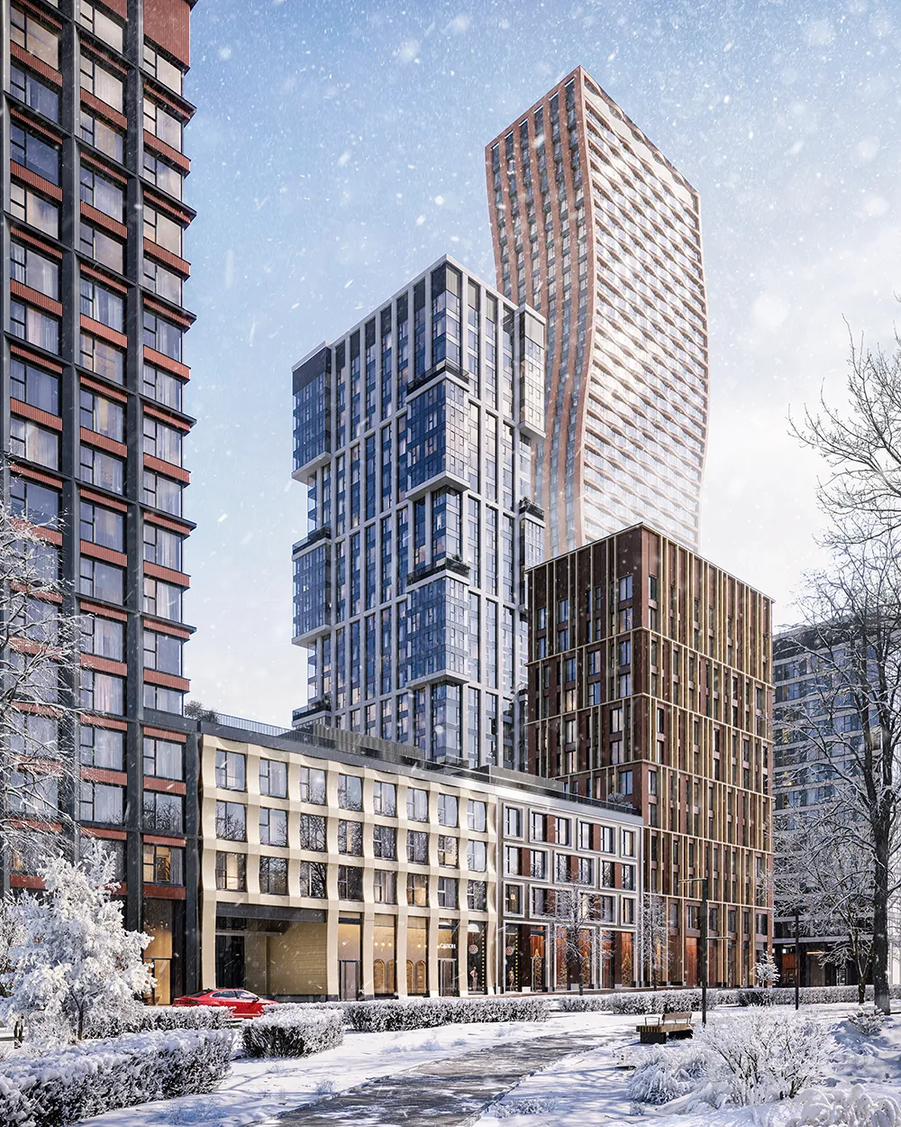 Cityzen project thumbnail — exterior 3D render of modern residential complex