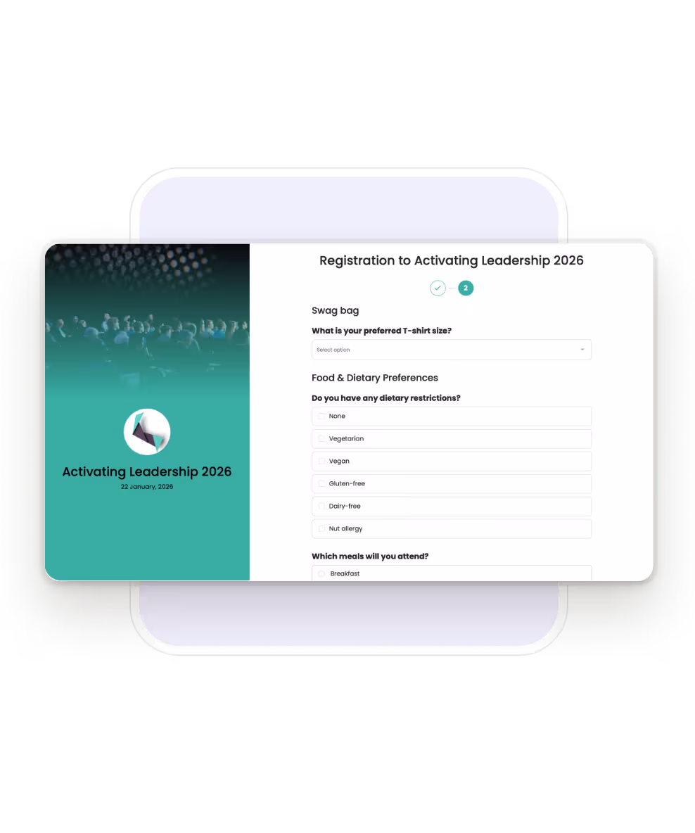 Screenshot of the Eventee mobile app that shows the detail of a workshop in the schedule. Attendees can learn more about the workshop and book a seat with one click of a button if they are interested in participating.
